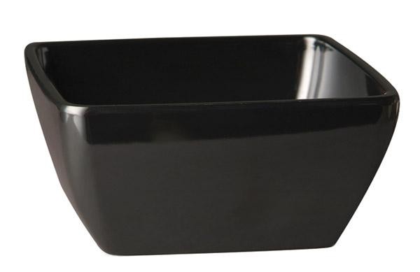 Bowl &quot;Pure Black&quot; Melamin 12x12cm