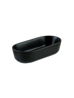 Bowl Bonna oval schwarz 120cl 15,5x8x2,8cm